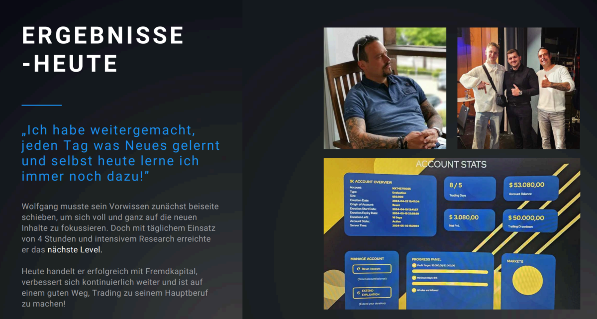 Tralgo - was steckt hinter der Trading-Ausbildung von Eugen Denisenko? Auf der TRALGO Homepage findest du eine Reihe an Fallbeispielen mit konkreten Screenshots über die Performance