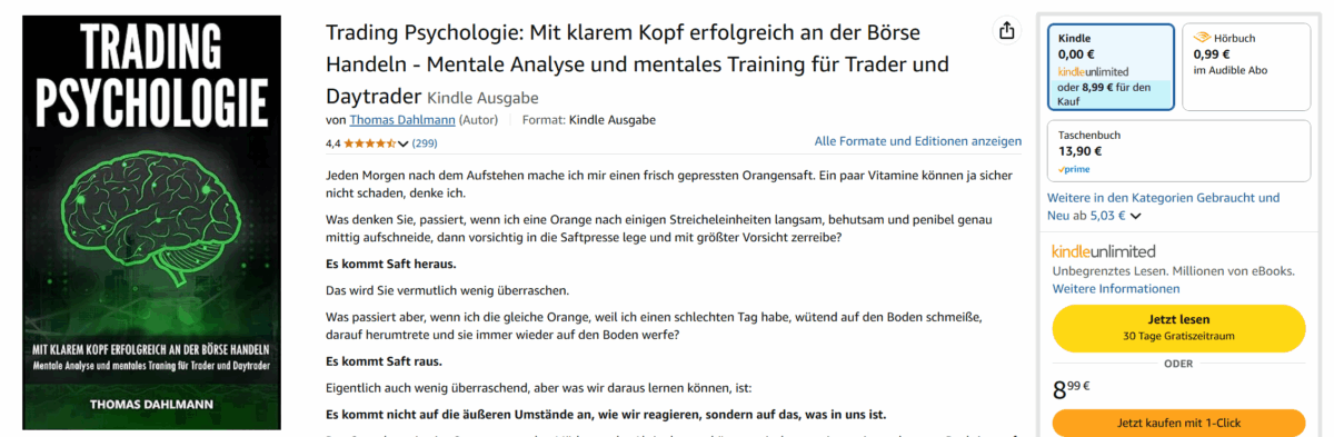 Thomas Dahlmann: Trading, Psychologie & Erfahrungen (2025) trading psychologie von thomas dahlmann bei amazon