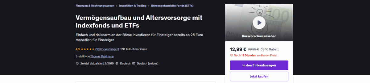 Thomas Dahlmann: Trading, Psychologie & Erfahrungen (2025) vermögensaufbau mit etf: online-kurs bei udemy von thomas dahlmann
