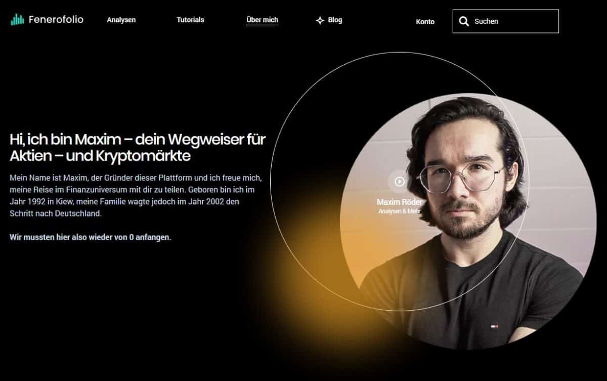 Auf der Webseite FerneroFolio teilt Maxim Roeder regelmaessig tiefgreifende Aktienanalysen und EInblicke in das eigene Portfolio
