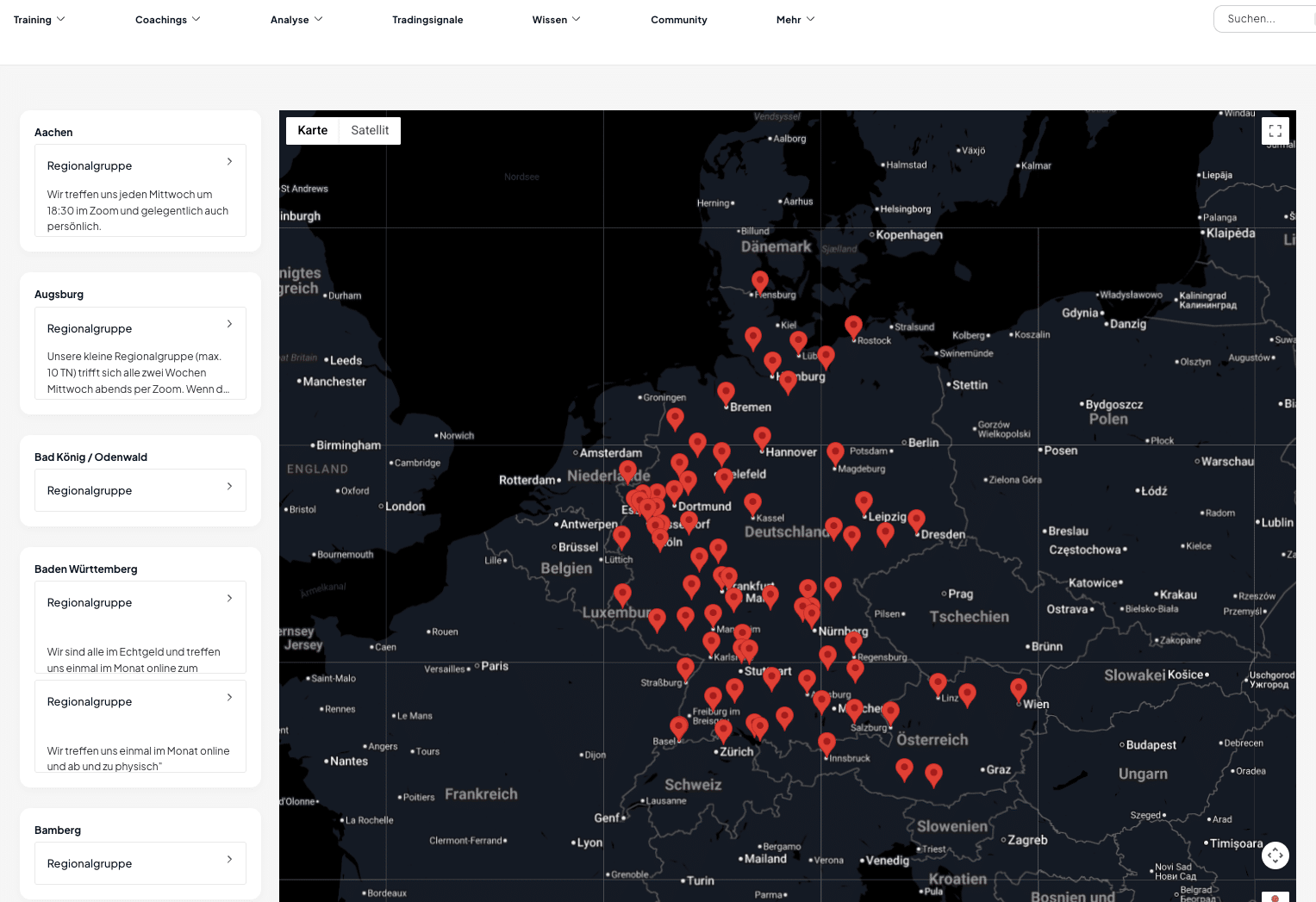 PJM Investment Akademie – die Investmentausbildung von Philipp J. Müller regionalgruppen im pjm akademie mitgliederbereich