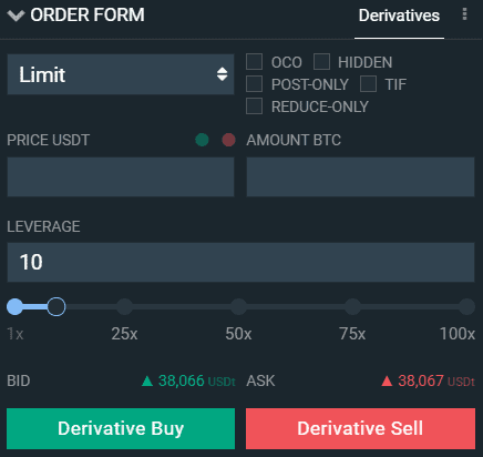 Bitfinex.com - Kryptowährungen kaufen und verkaufen (2025) Bitfinex Derivativer Handel