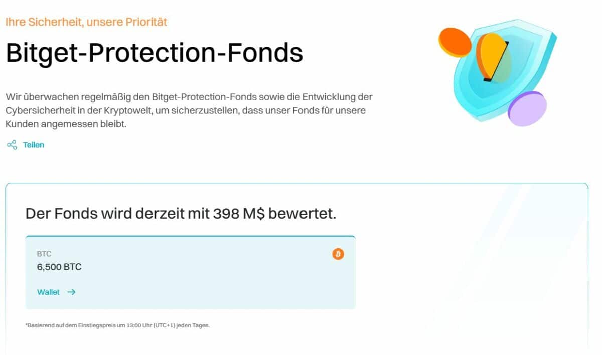 Bitget Erfahrung: Die populäre Krypto-Börse im Test (2025) Der Bitget Protection Fonds soll die Sicherheit für Kunden erhöhen