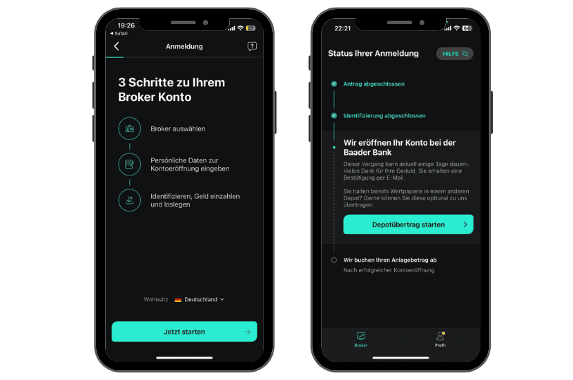 Scalable Capital, der beliebte Online Broker im Fokus: Erfahrungen, Kosten, Seriosität, Test (2025) Die Anmeldung bei Scalable Capital dauert nur wenige Minuten die Kontoeroeffnung hingegen ein paar Tage