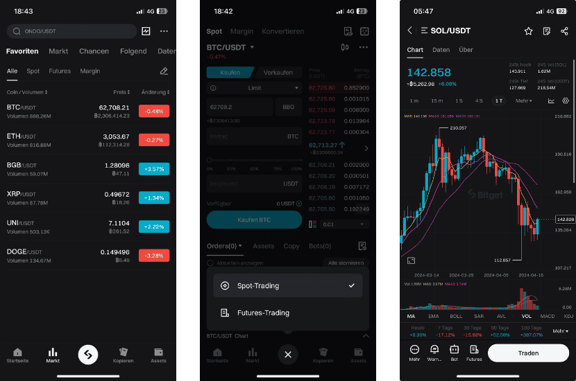 Bitget Erfahrung: Die populäre Krypto-Börse im Test (2025) Die Bitget App überzeugt durch ein intuitives Interface und eine einfache Bedienbarkeit