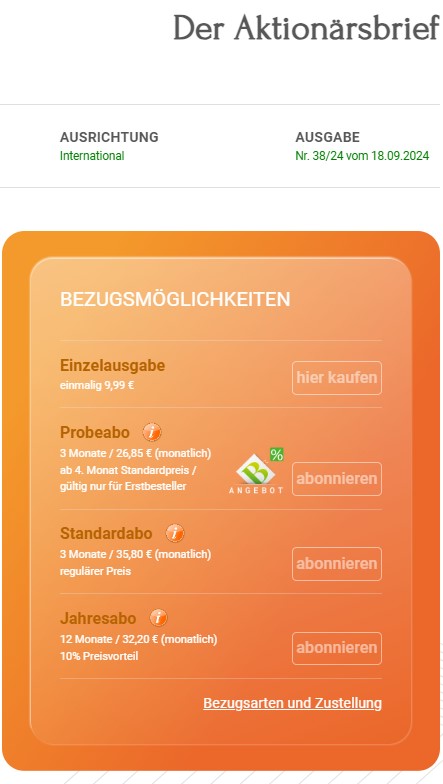 Die Bernecker Börsenbriefe – Aufbau, Inhalte & Kosten (2025) Die Kosten und Abomodelle für den Aktionärsbrief im Überblick