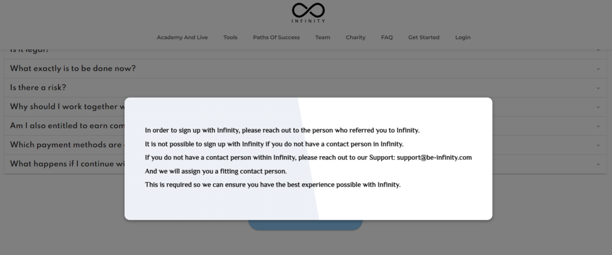 Be-Infinity Erfahrungen – wie seriös ist die Trading-Academy? Die Registrierung bei Be Infinity funktioniert lediglich über einen Referral Link