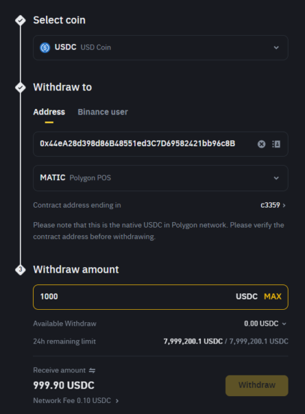 Polymarket Erfahrungen (2025) – Der Prognosemarkt im Test Eine Einzahlung von USDC von Binance auf Polymarkets ist so gut wie kostenlos und schnell erledigt