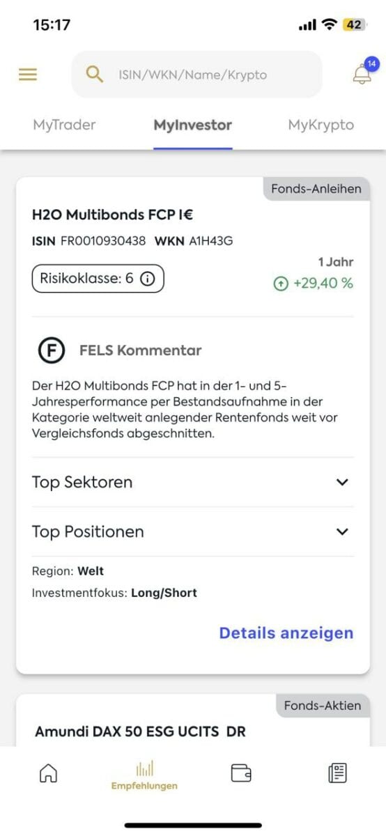 Follow MyMoney Erfahrungen - MyTrader (2025) Fonds empfehlungen bei followmymoney