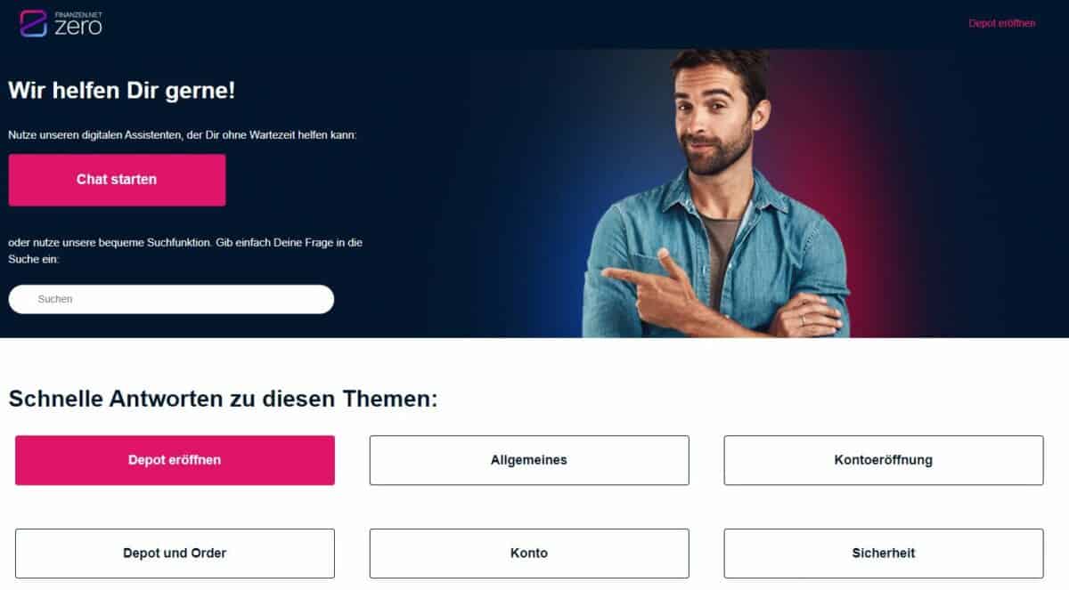 Finanzen.net: Erfahrungen, Kosten, Seriosität, Test (2025) Im FAQ-Bereich von finanzen.net ZERO findest du inzwischen auch einen KI-Chat-Bot