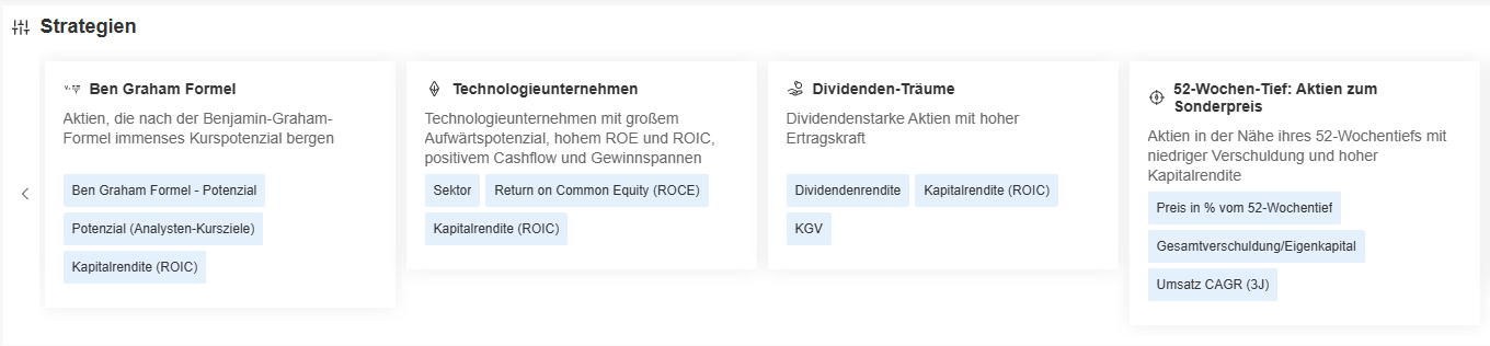 InvestingPro Review - was kann der beliebte Aktienscreener? Beispiele für Strategien, um im InvestingPro-Aktienscreener schnelle Ergebnisse zu bekommen