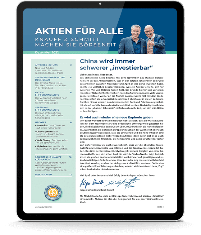 Erfahrungsbericht über verschiedene Börsenbriefe des Investor-Verlags MKD Aktien fuer alle - investor veralg