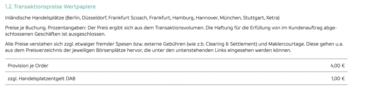 Smartbroker Kosten im Überblick: Depotführung, Ordergebühren und mehr Ordergebuehren Smartbroker