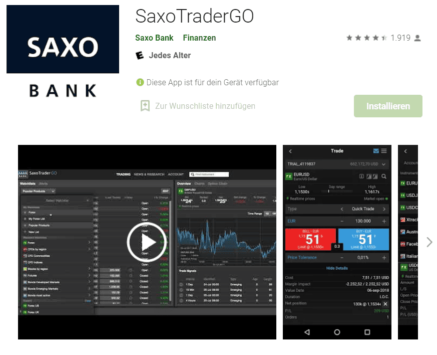 Saxo Bank, der große Online-Broker im Fokus: Erfahrungen, Kosten, Seriosität, Test (2025) SaxoTraderGO App Download