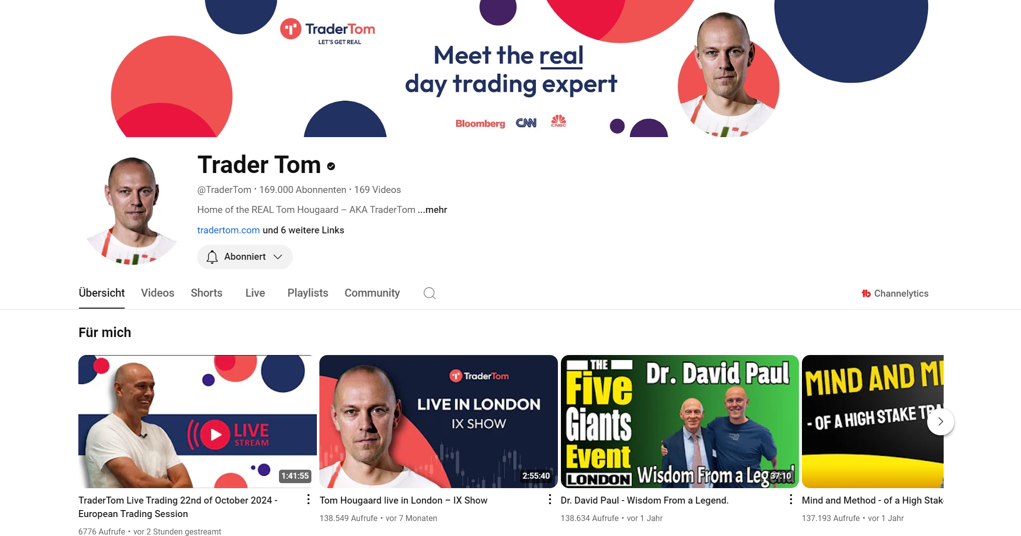 Tom Hougaard - Trader Tom: Angebote, Erfahrung, Kosten (2025) Die Social Media Kanäle von Trader Tom