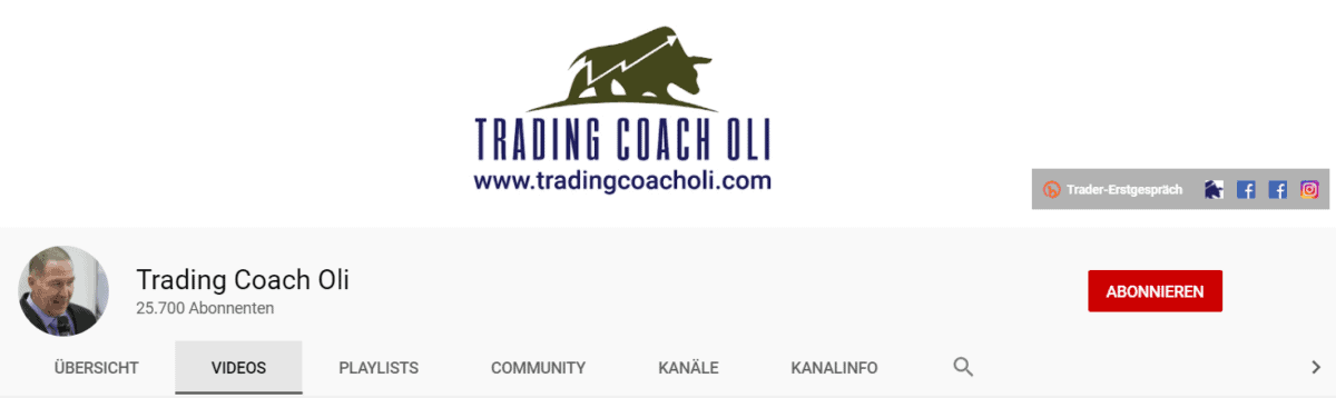 Trading Coach Oliver Klemm – Angebote | Erfahrung | Kosten | Seriosität (2025) Trading Coach Oli - YouTube Kanal
