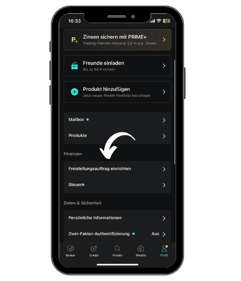 Scalable Capital, der beliebte Online Broker im Fokus: Erfahrungen, Kosten, Seriosität, Test (2025) Ueber die Scalable Capital App kannst du einfach und schnell einen Freistellungsauftrag einrichten 1