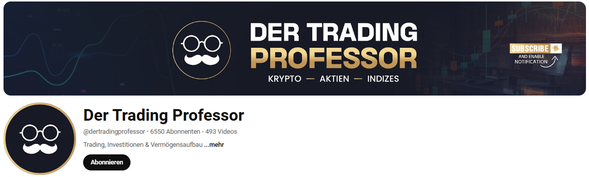 Max Steinauer, Decker Capital, Luke Michels Trading & Co. - Hidden Trading Champions auf YouTube (2025) der youtube kanal von der trading professor