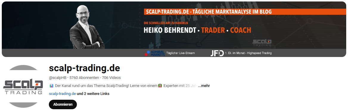Max Steinauer, Decker Capital, Luke Michels Trading & Co. - Hidden Trading Champions auf YouTube (2025) der youtube kanal von scalp-trading.de