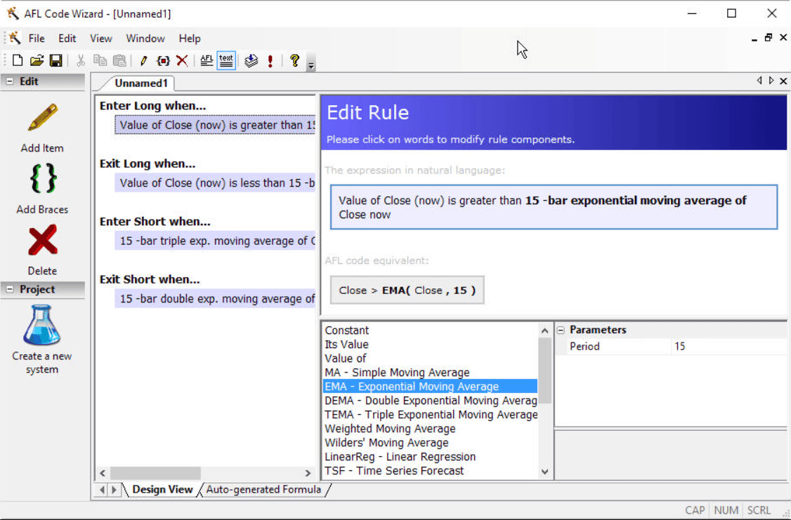 AmiBroker.com: Vorstellung der Analysesoftware (2025) AFL Code Wizard von Amibroker