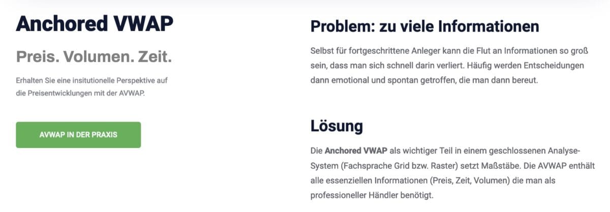 Deeptrade Review - Was steckt hinter der Trading- und Webinar-Plattform von Dennis Gürtler? anchored vwap vorteile