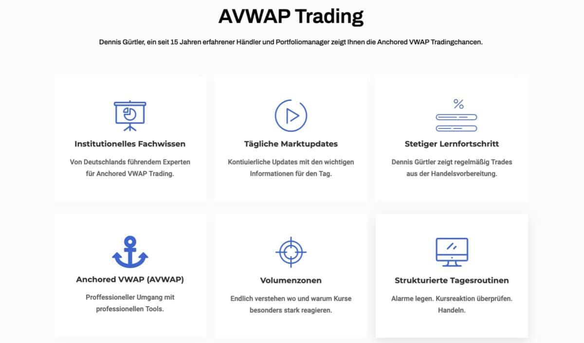 Deeptrade Review - Was steckt hinter der Trading- und Webinar-Plattform von Dennis Gürtler? avwap trading