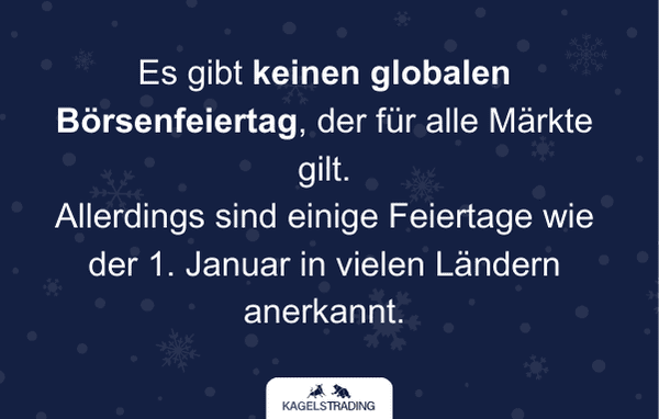 Die wichtigsten Börsenfeiertage im Jahr 2025 - an diesen Tagen bleiben die Börsen geschlossen boersenfeiertag