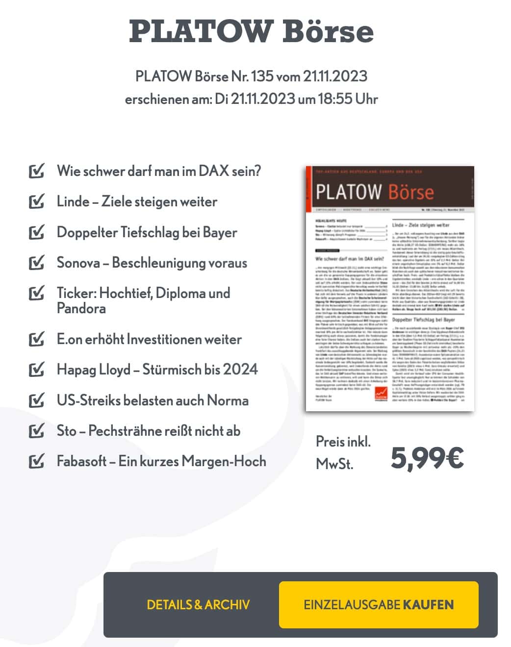 Börsenkiosk - Vorstellung und Erfahrungen (2025) boersenkiosk einzelausgabe platowbrief