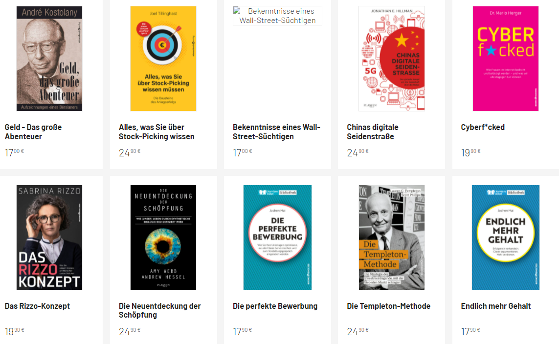 Die Börsenmedien AG vorgestellt (2025) Die Börsenmedien AG betreibt auch einen eigenen Bücher Shop