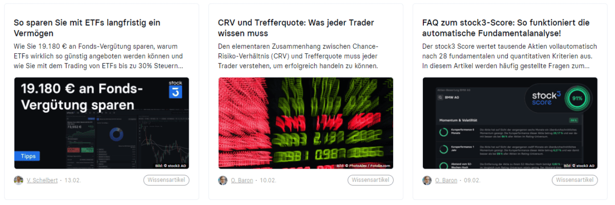 stock3: das große Finanzportal – ehrliche Erfahrungen und Test. Wie gut ist die Plattform? boersenwissen bereich bei stock3