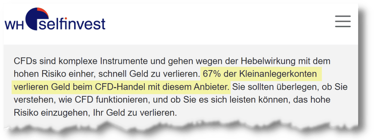 CFD-Handel & CFD-Trading erklärt: der komplette Guide für den CFD-Trader (2025) cfd handel risikowarnung vom Broker WHselfinvest