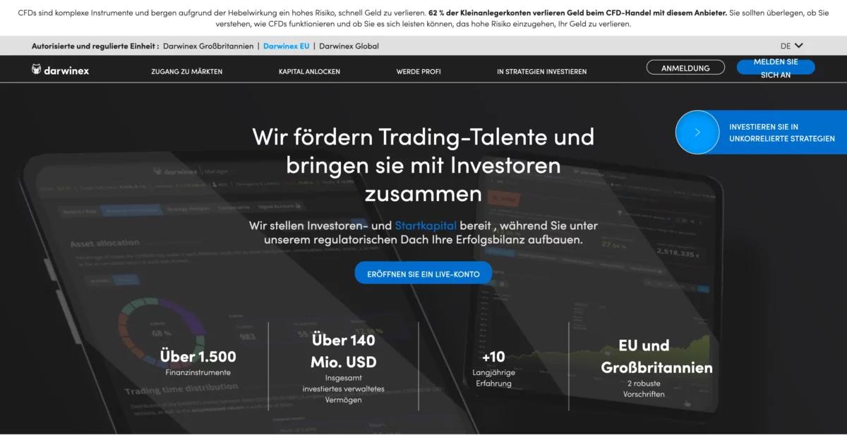 Fremdkapital im Trading erklärt: So handelst du mit Margin, Prop Trading und mehr (2025) Darwinex bietet Fremdkapital durch Investorengelder