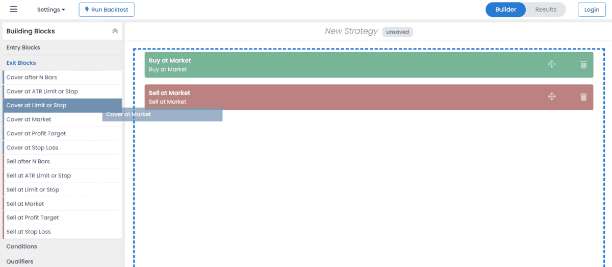 Wealth-Lab Erfahrungen | Kosten | Features (2025) drag and drop features bei Wealth-Lab