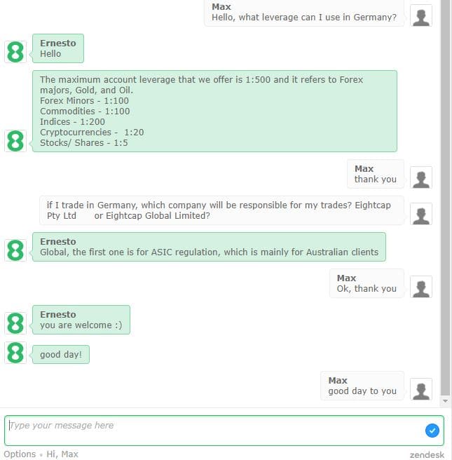 Eightcap Broker: Erfahrungen, Kosten, Seriosität, Test (2025) eightcap kundenservice support
