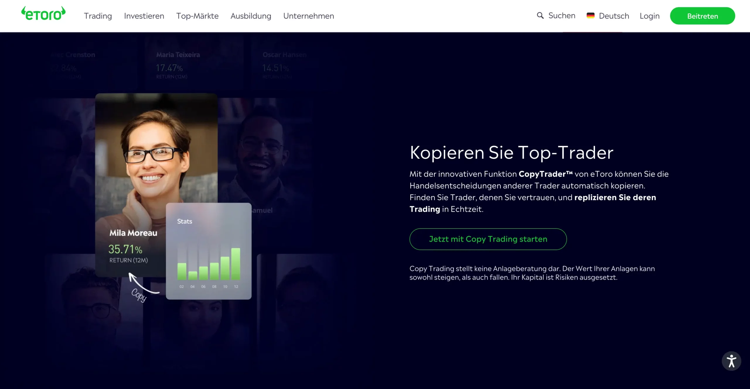 Fremdkapital im Trading erklärt: So handelst du mit Margin, Prop Trading und mehr (2025) Fremdkapital durch Social Trading auf Etoro