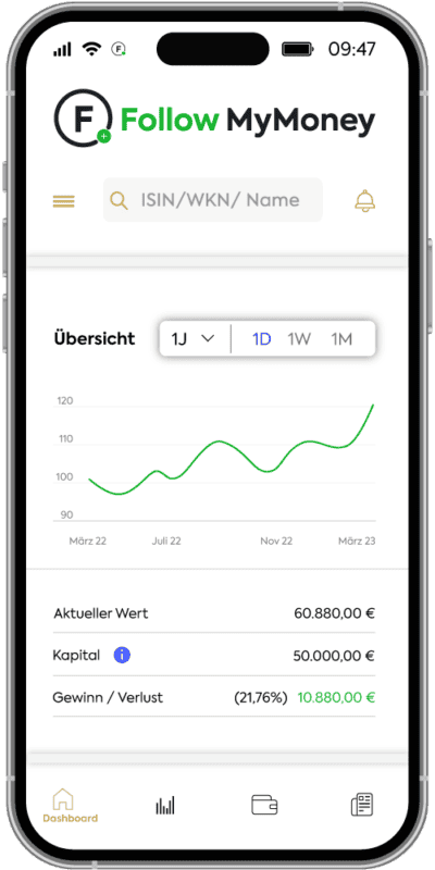 Follow MyMoney Erfahrungen - MyTrader (2025) followmymoney app ist uebersichtlich und bedienungsfreundlich aufgebaut