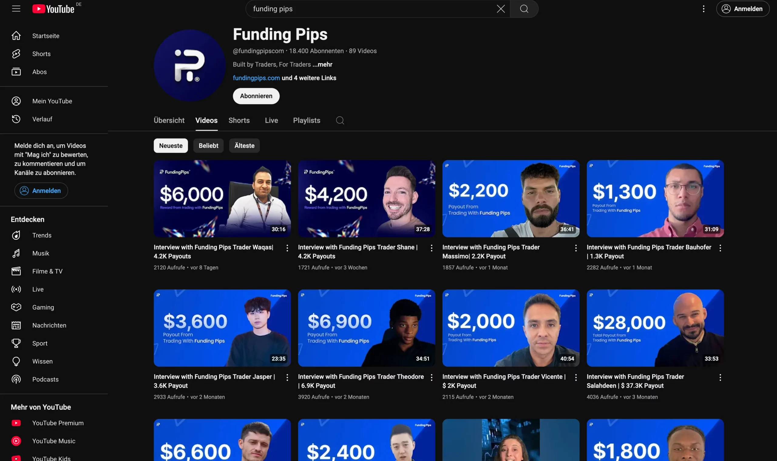 Erfahrungen mit Funding Pips: Wie seriös ist die Prop Firma? (2025) FundingPips auf Youtube