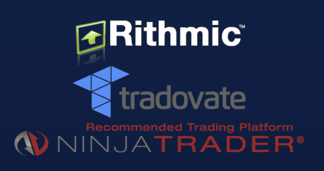 Apex Trader Funding (ATF) - wie gut ist die Fremdkapital Prop-Firma wirklich? (2025) Das BIld zeigt die verfügbaren Handelsplattformen von Apex Trader Funding.