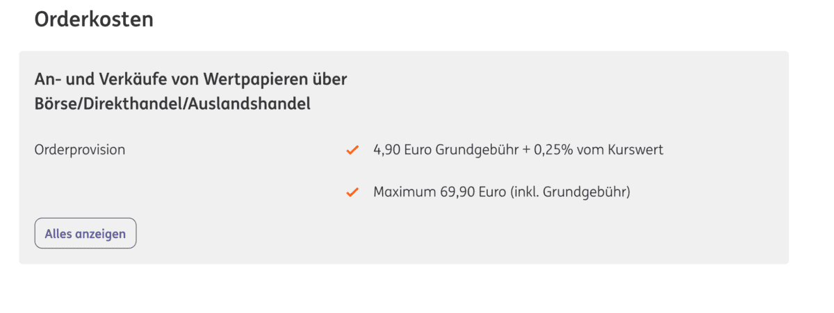 Tradegate Gebühren - Wie viel kostet die Geldanlage bei Tradegate? ing tradegate orderkosten
