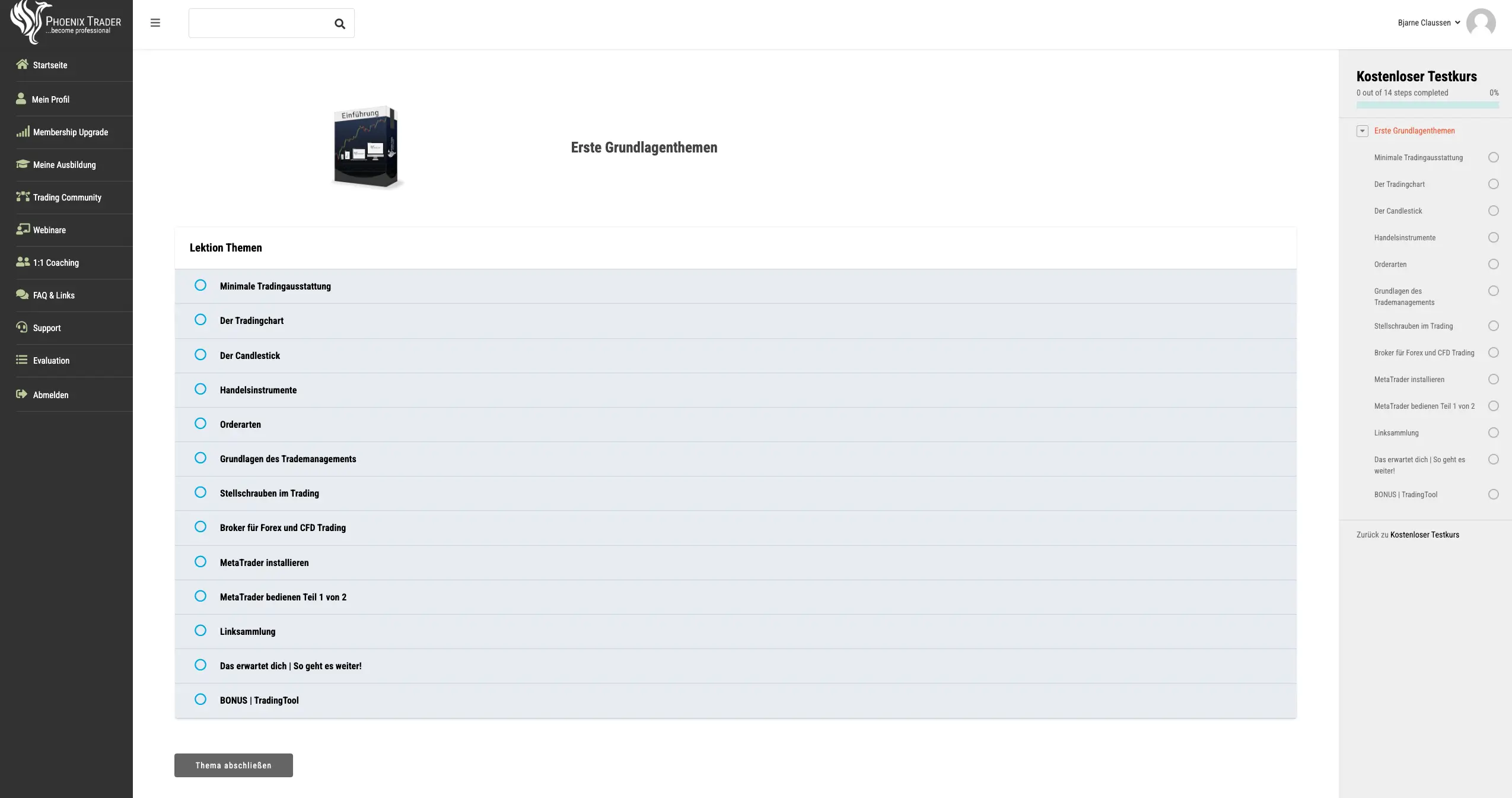 PhoenixTrader Academy – Erfahrungen, Kosten und alles, was du wissen musst(2025) Videokurs Grundlagenthemen von Phönix Trader Academy