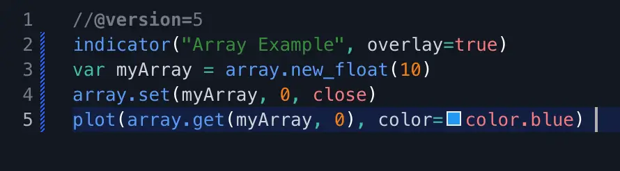 Einführung in TradingView's Pine Script: Alles, was du wissen musst (2025) Array-Funktion-Beispiel in Pine Script