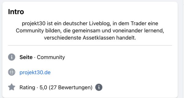 Projekt30 Erfahrungen - Ist die Trading-Community ihr Geld wert? (2025) Projekt30 Bewertungen auf Facebook