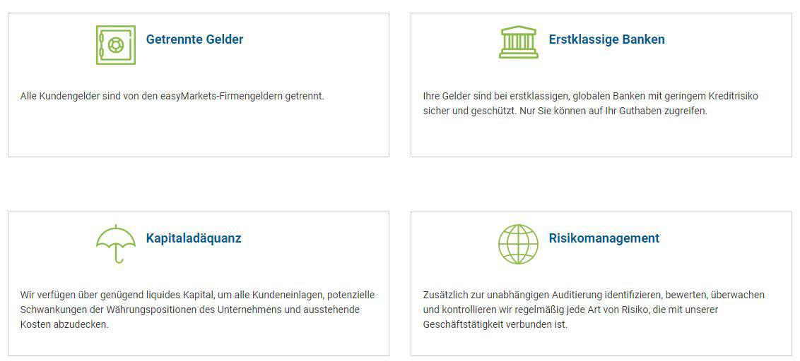 easyMarkets im Fokus, wie gut ist dieser Online-Broker? Erfahrungen, Kosten, Seriosität (2025) sicherheit der kundengelder bei easymarkets