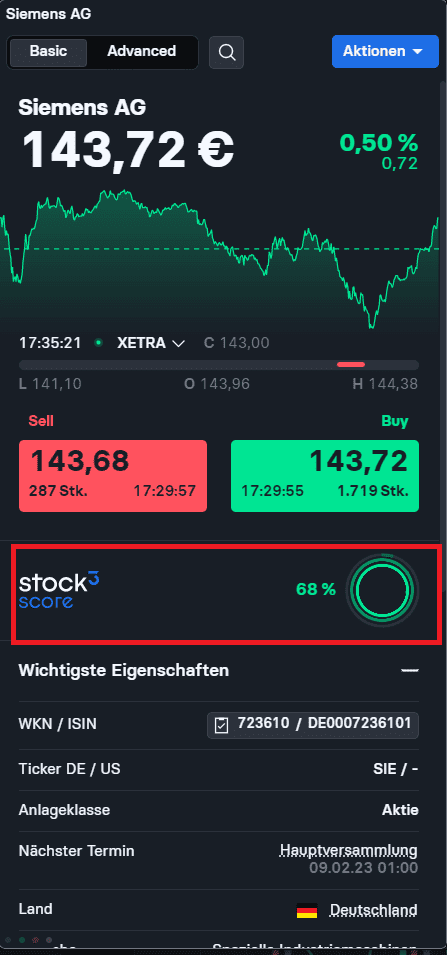 stock3: das große Finanzportal – ehrliche Erfahrungen und Test. Wie gut ist die Plattform? stock3 score analyse tool anzeige im terminal