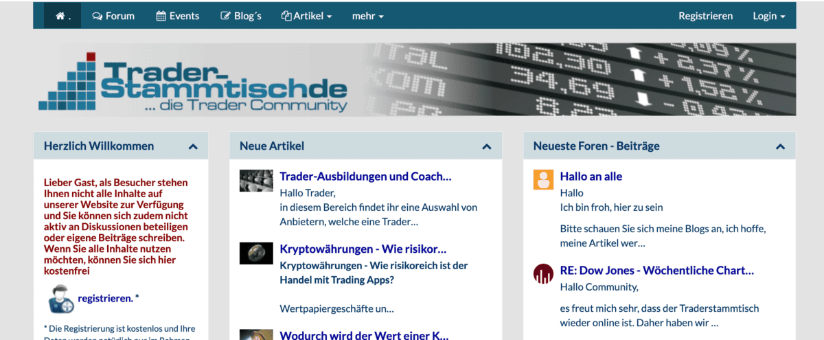 Börsenforen für Trader und Anleger (2025) trader stammtisch boersenforum 1