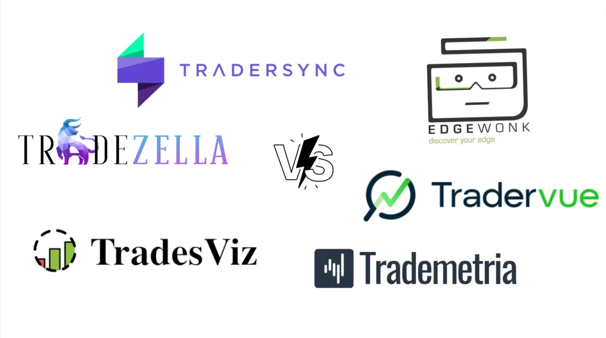 TraderSync: Ist es das beste Trading-Journal auf dem Markt?(2025) Das Bild zeigt die Logos der Alternativen Trading Journals.