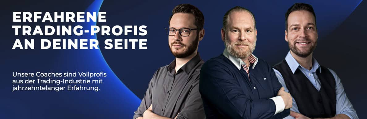 Tradimo Review - so gut sind die Tradimo Erfahrungen von Tradern wirklich Screenshot der drei Tradimo Trading Coaches