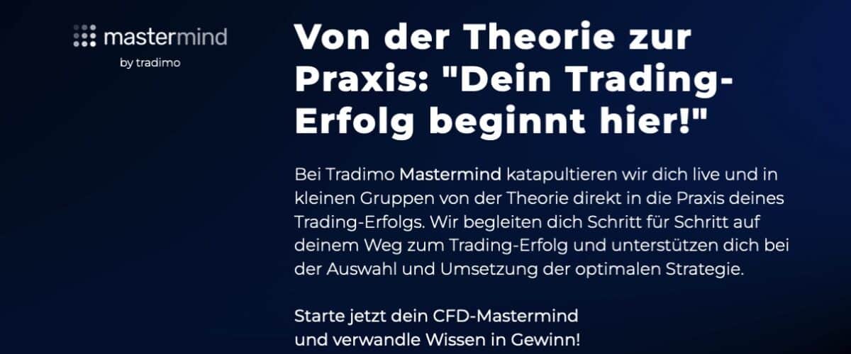 Tradimo Review - so gut sind die Tradimo Erfahrungen von Tradern wirklich Screenshot der Tradimo Mastermin