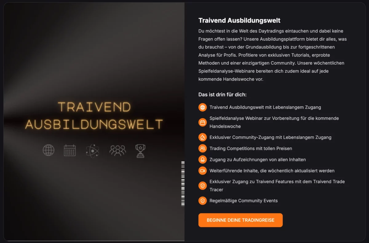 Daytrading Ausbildung von Traivend