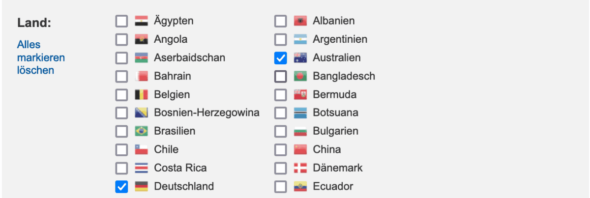 Investing wirtschaftskalender filter land